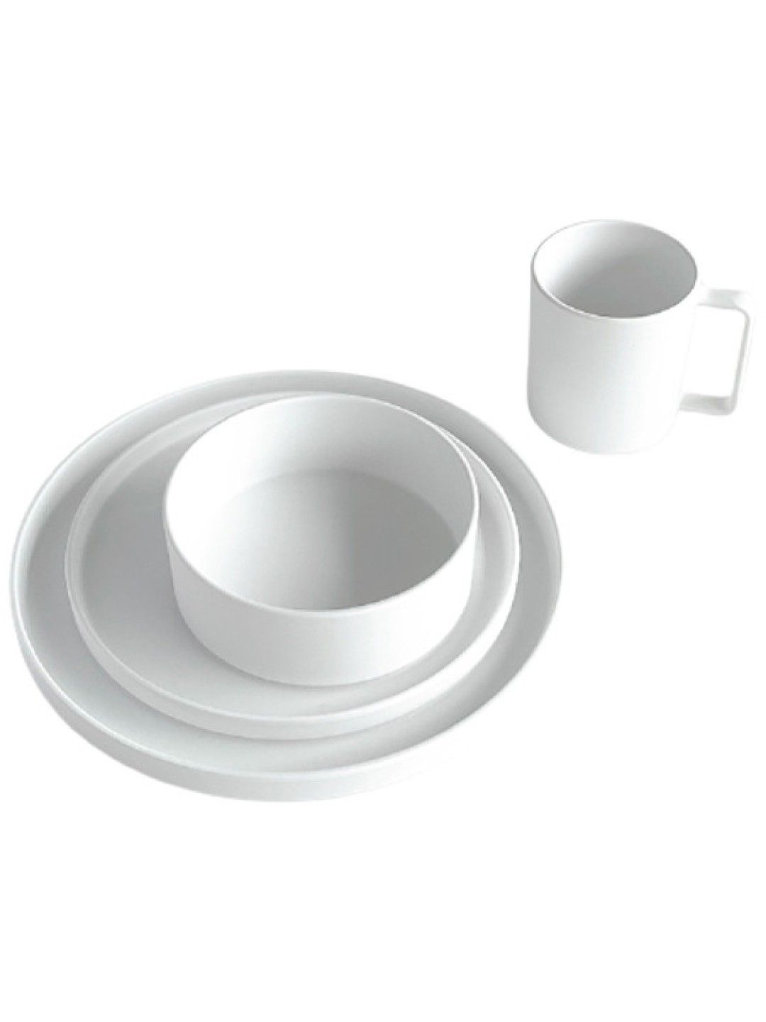 Simpli Premium Melamine Dishware - Complete Set (White- Image 2)