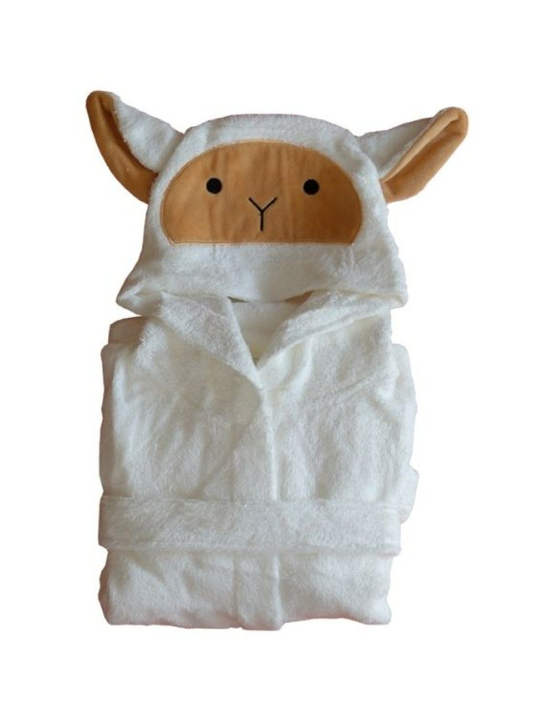 Nuborn Baby Essentials Bamboo Hooded Bathrobe - Sheep (White- Image 3)