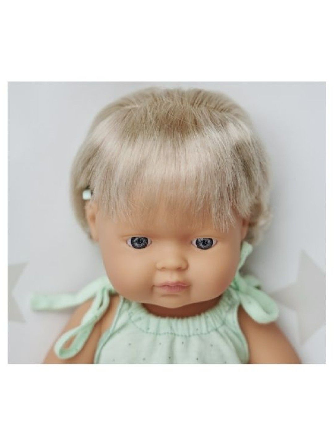 Miniland Dolls Baby Doll Caucasian Girl with Hearing Aid (38 cm) (No Color- Image 2)