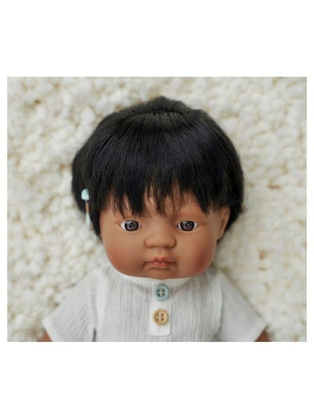 Miniland Dolls Baby Doll Hispanic Boy with Hearing Aid (38 cm) (No Color- Image 2)