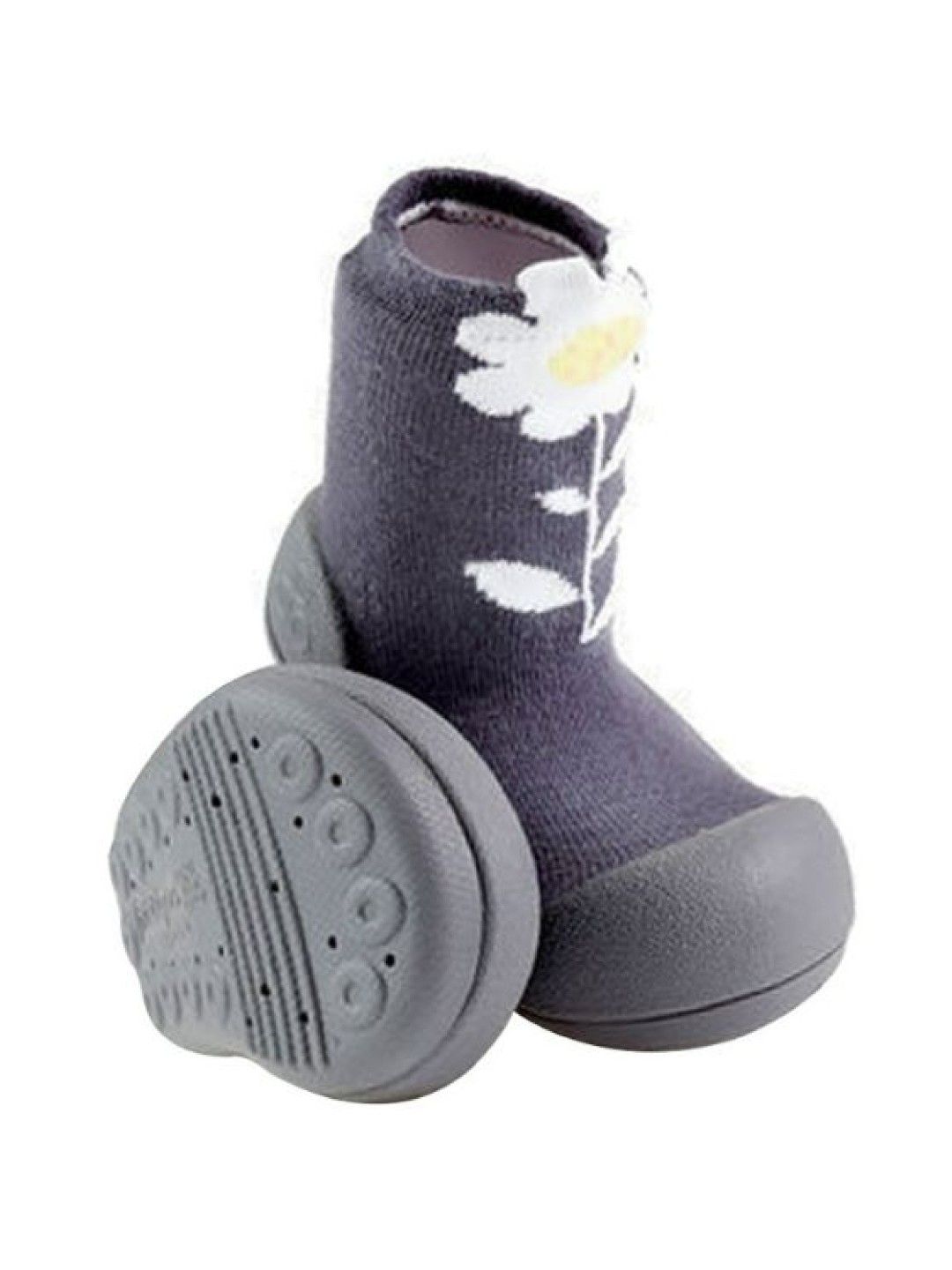 Attipas Flower Baby Shoes (Grey- Image 3)