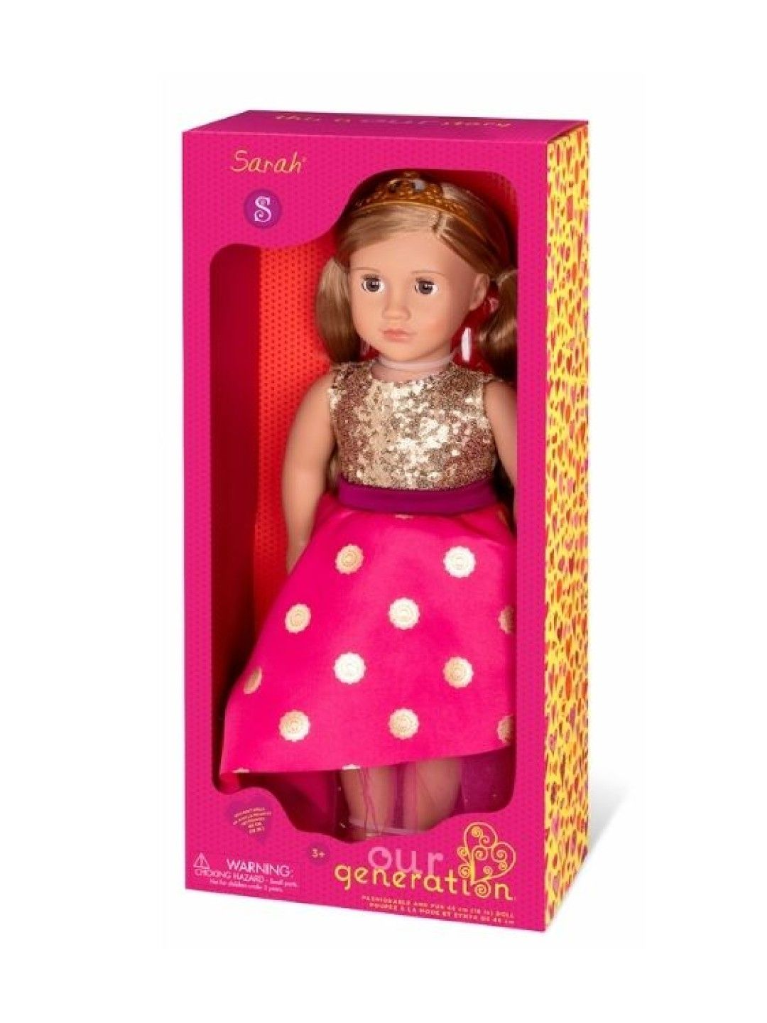 Our Generation Doll with Long Festive Dress & Tiara, Sarah (No Color- Image 3)