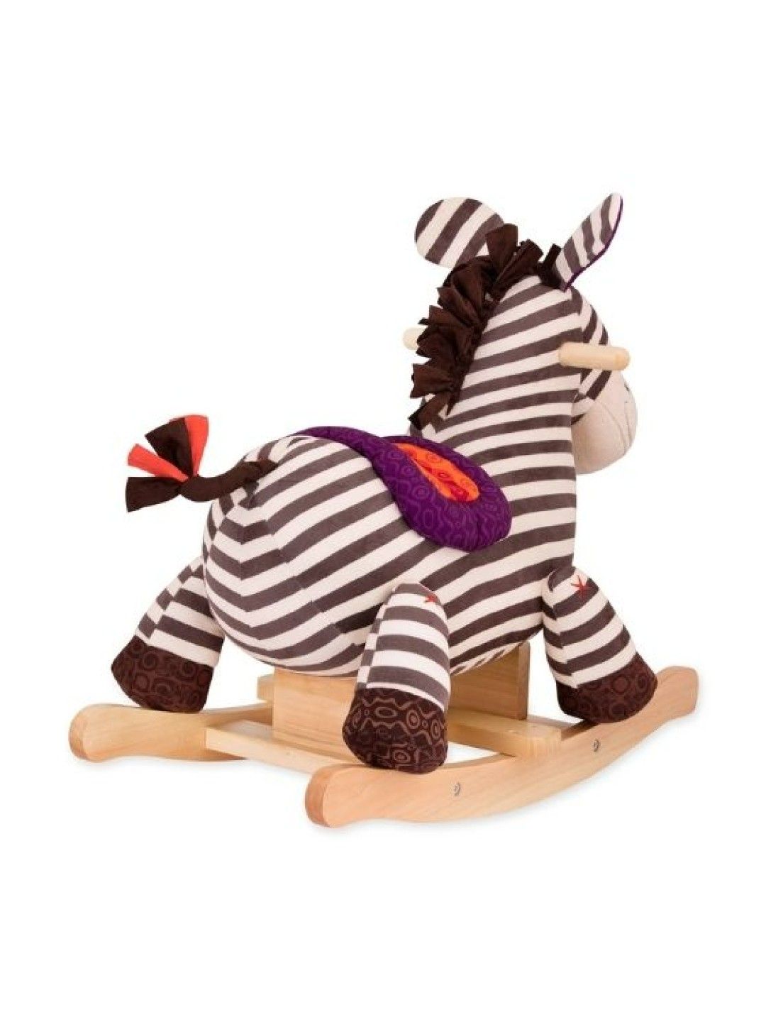 B. Toys B. Kazoo - Wooden Rocking Zebra (No Color- Image 2)