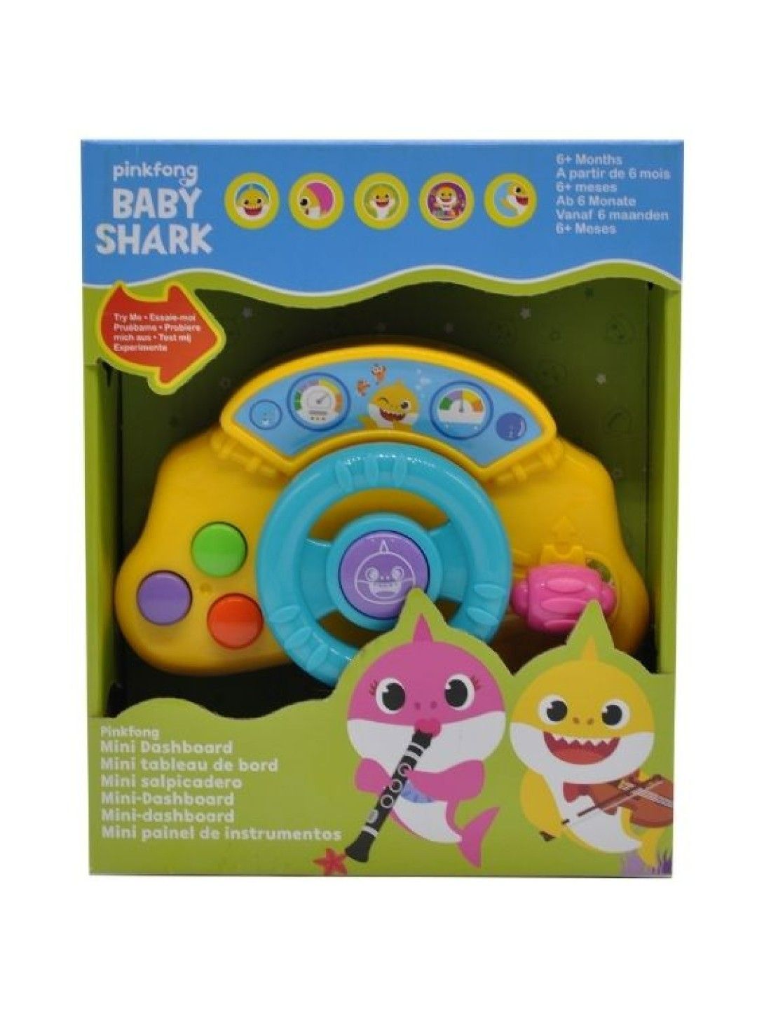 Baby Shark Pinkfong Mini Dashboard (No Color- Image 2)