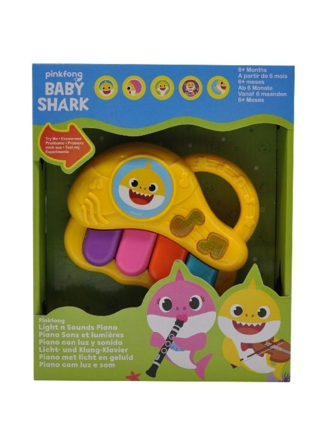 Baby Shark Pinkfong Light N' Sound Piano (No Color- Image 2)