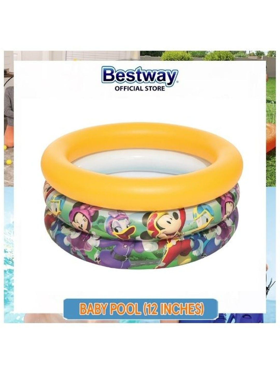 Bestway Baby Pool (Φ27.5" x H12"/Φ70cm x H30cm) (No Color- Image 2)