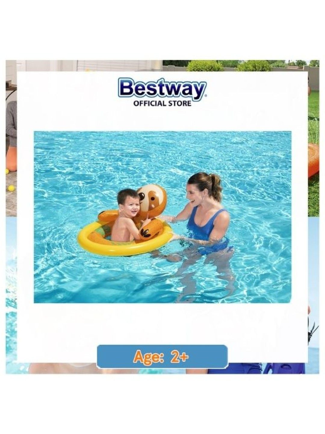 Bestway Lil' Animal Kids Pool Float (Random Color) (No Color- Image 2)