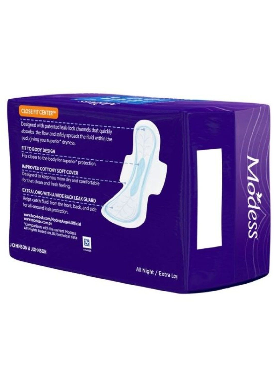 Modess All Night Sanitary Napkins (10s) (No Color- Image 3)