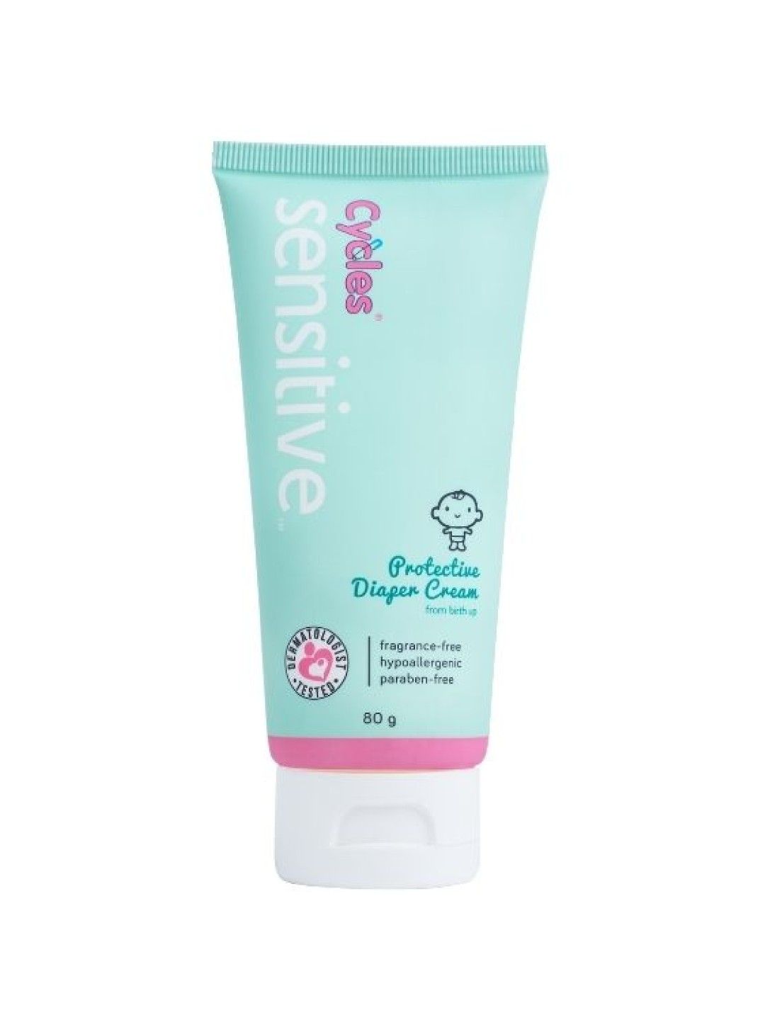 Cycles Sensitive Sensitive Protective Diaper Cream 80G (No Color- Image 1)