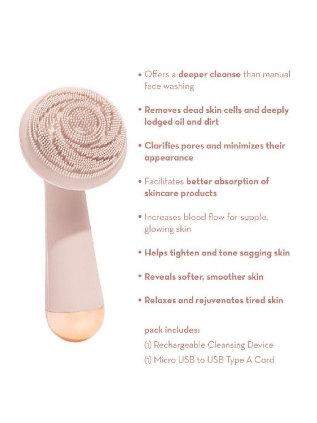 Happy Skin Clean & Exfoliate Massage Kit (Cleansing Gel + Device) (No Color- Image 2)