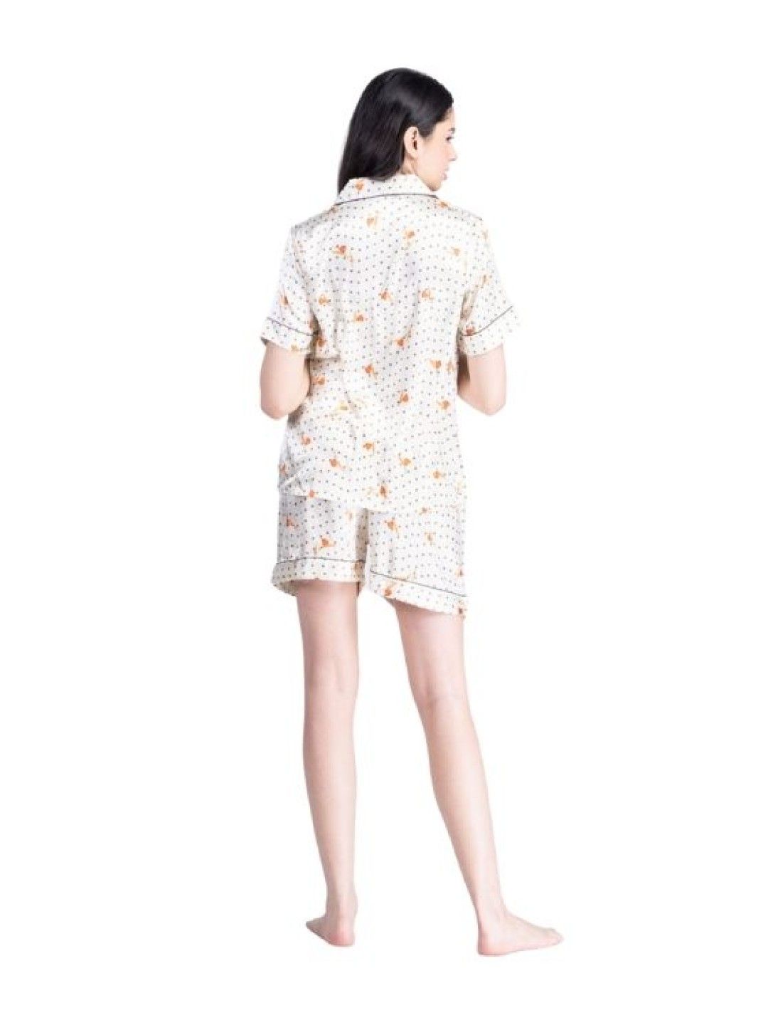 FEMINISM Kyline Silk Shorts Set (No Color- Image 3)