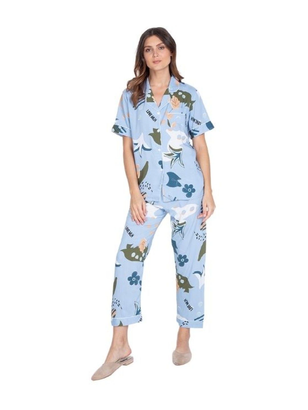 FEMINISM Bela Cotton Pajama Set (No Color- Image 3)