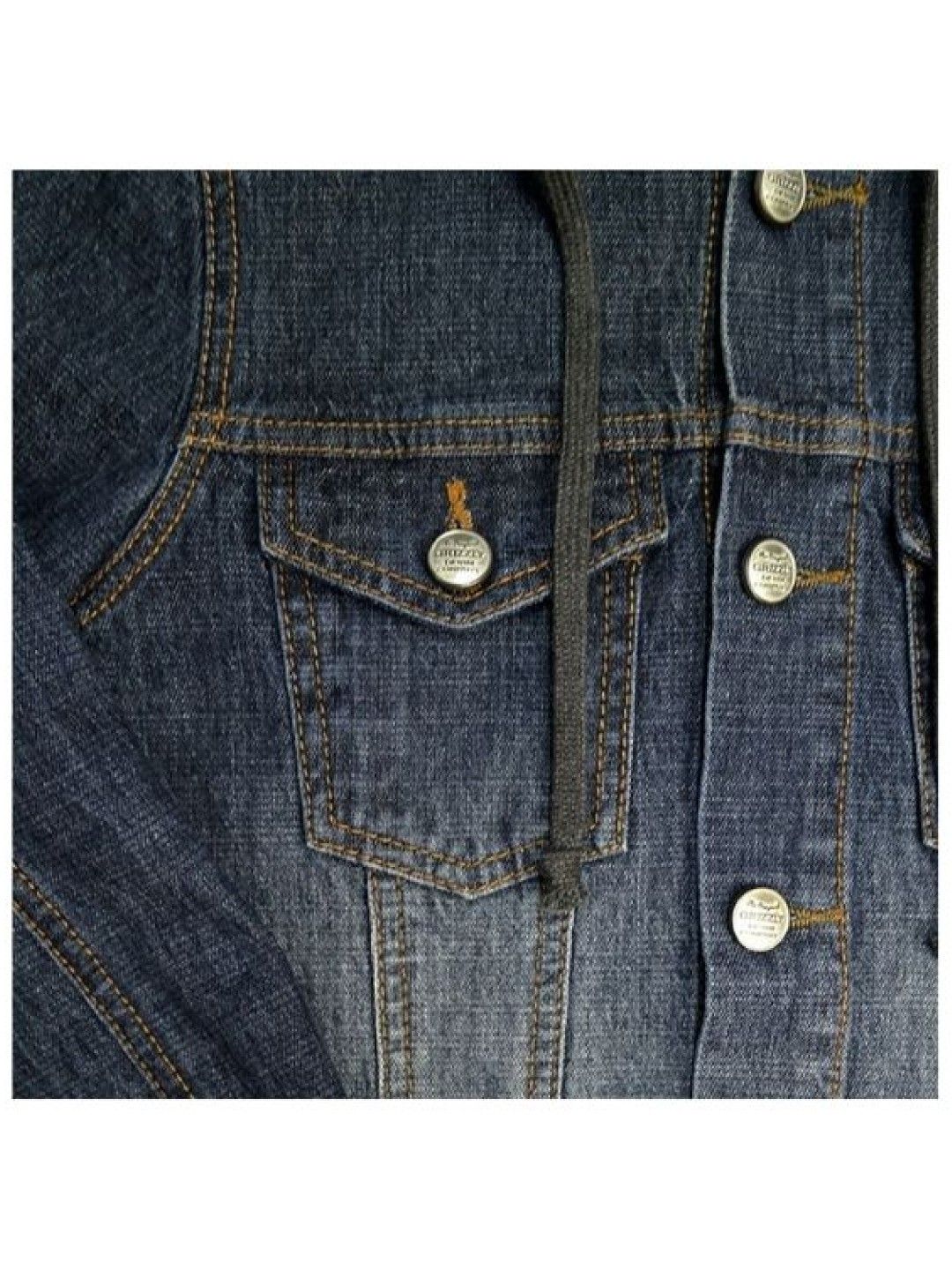 Grizzly Boys Denim Stretch Jacket (No Color- Image 3)