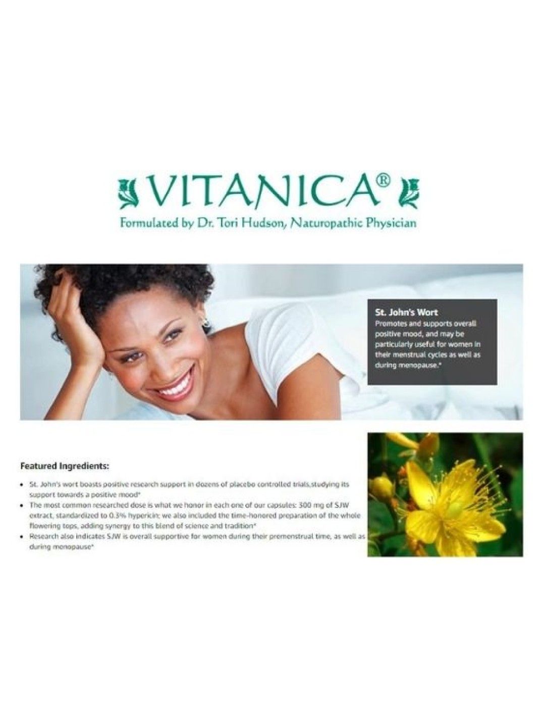 Vitanica St. John's Wort (90 Capsules) (No Color- Image 3)