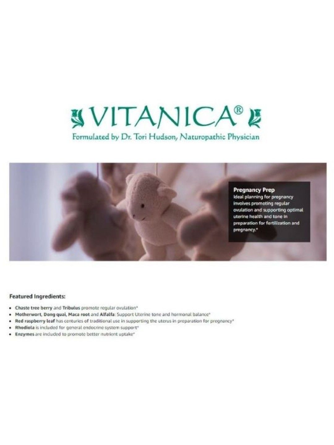 Vitanica Pregnancy Prep (60 Capsules) (No Color- Image 3)