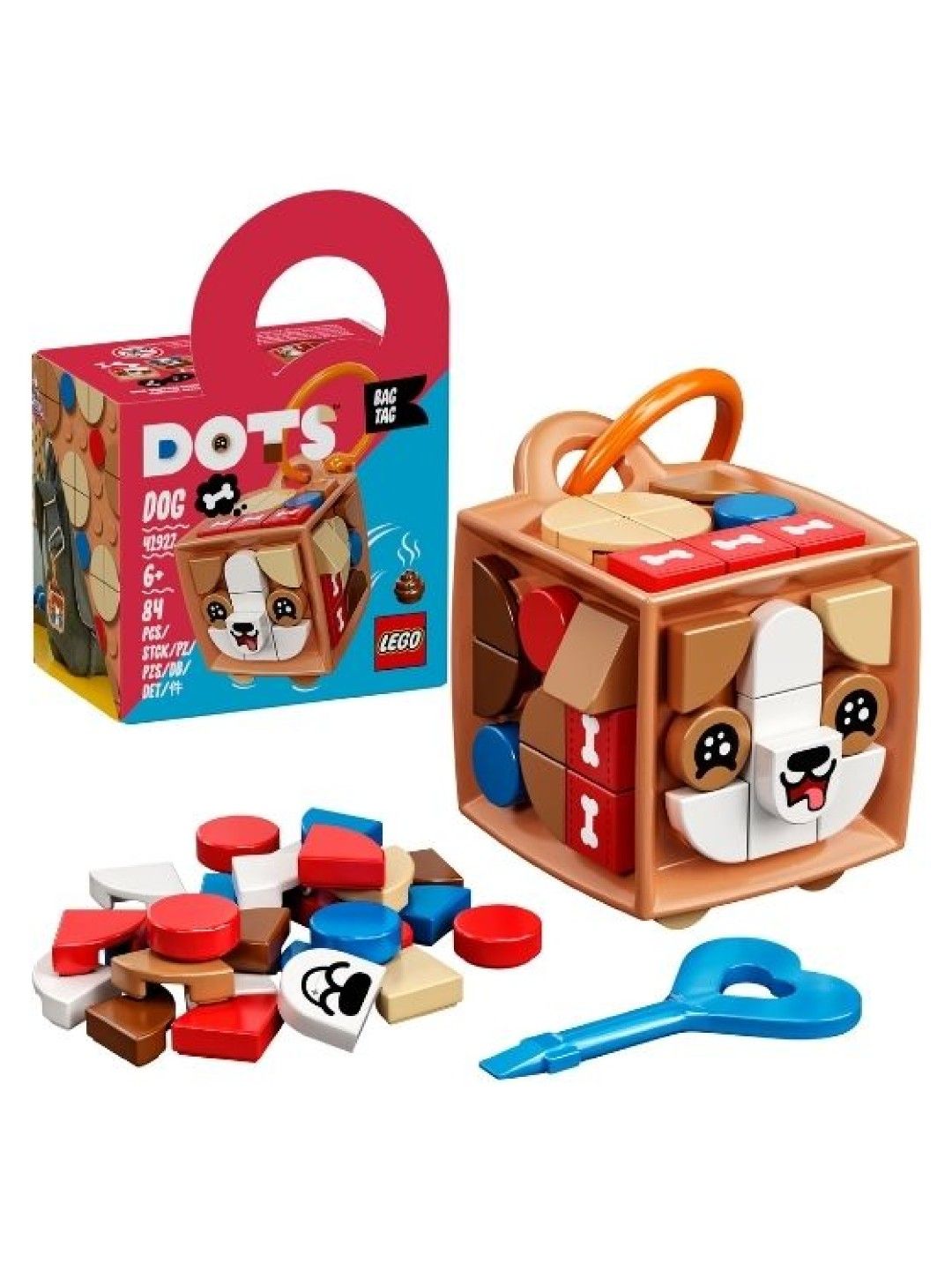 Lego Dots Bag Tag Dog (No Color- Image 3)