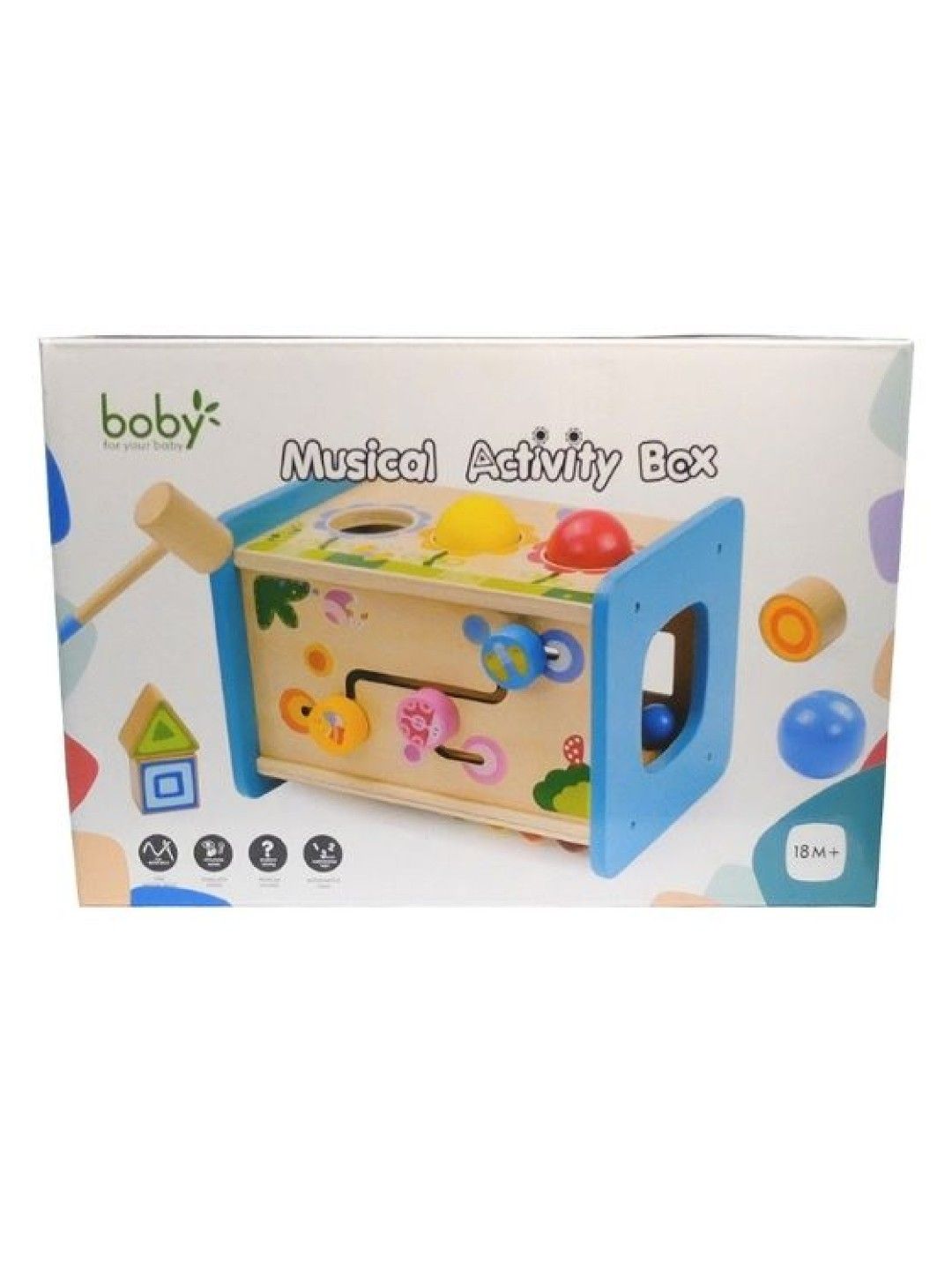 Boby Wooden Musical Activity Box (No Color- Image 3)