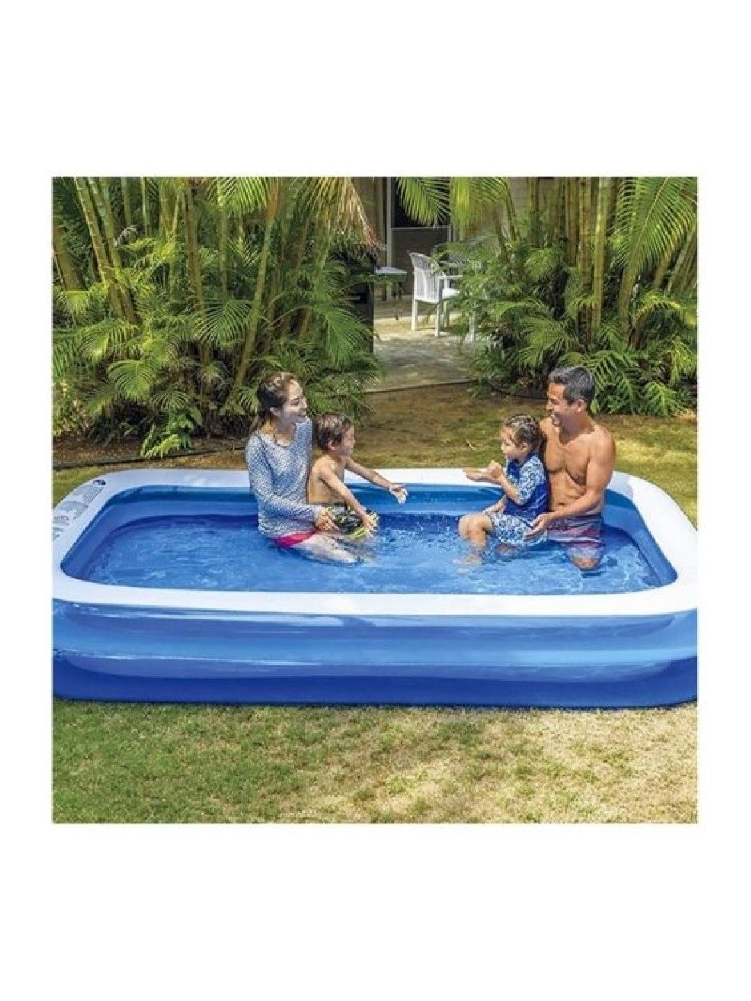 JILONG Giant Rectangular Inflatable Swimming Pool (No Color- Image 3)