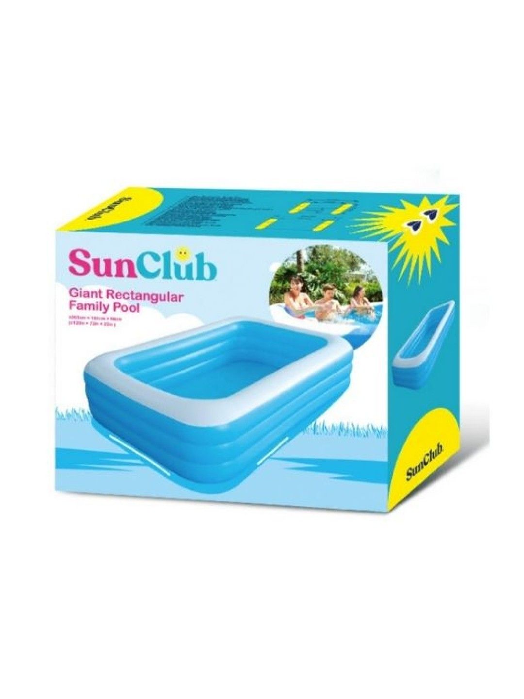 JILONG Giant Rectangular Pool (120cm x 72cm x 22cm) (No Color- Image 3)