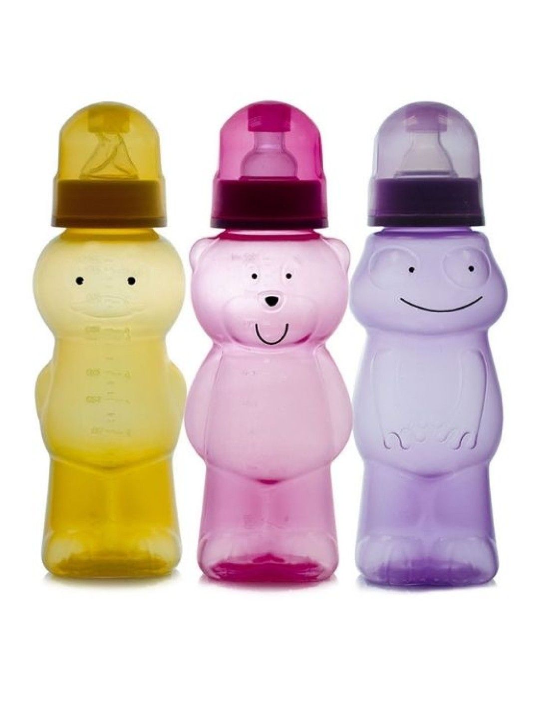 Coral Babies Character Feeding Bottes Pink (8 oz) (No Color- Image 1)