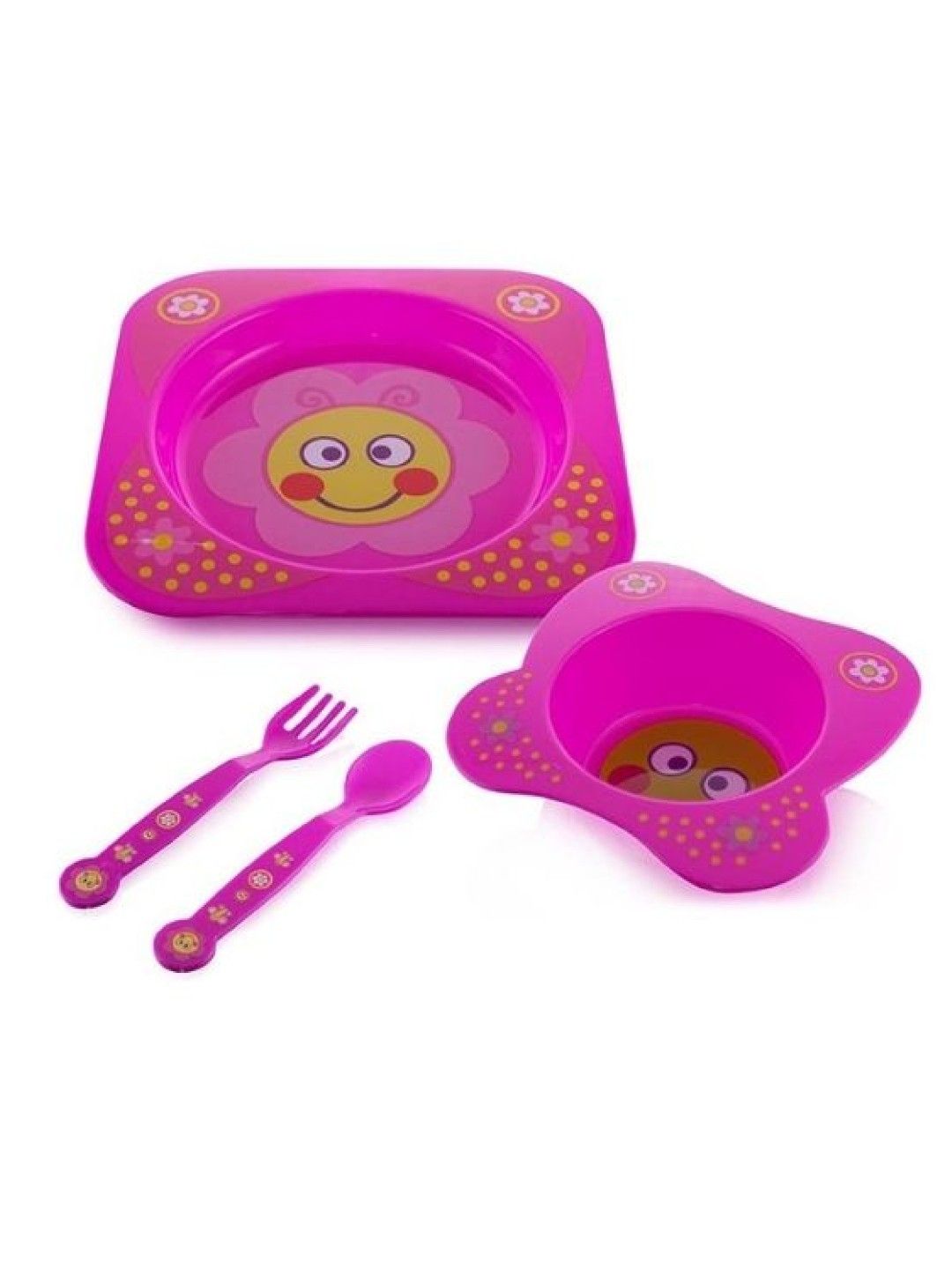 Coral Babies Feeding Set (Pink- Image 1)