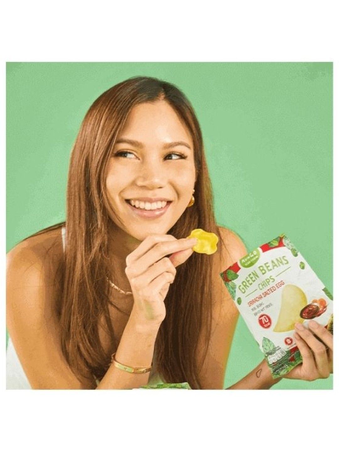 Mungo Bean Farm Green Bean Chips Salted Egg Sriracha (15g) edamama