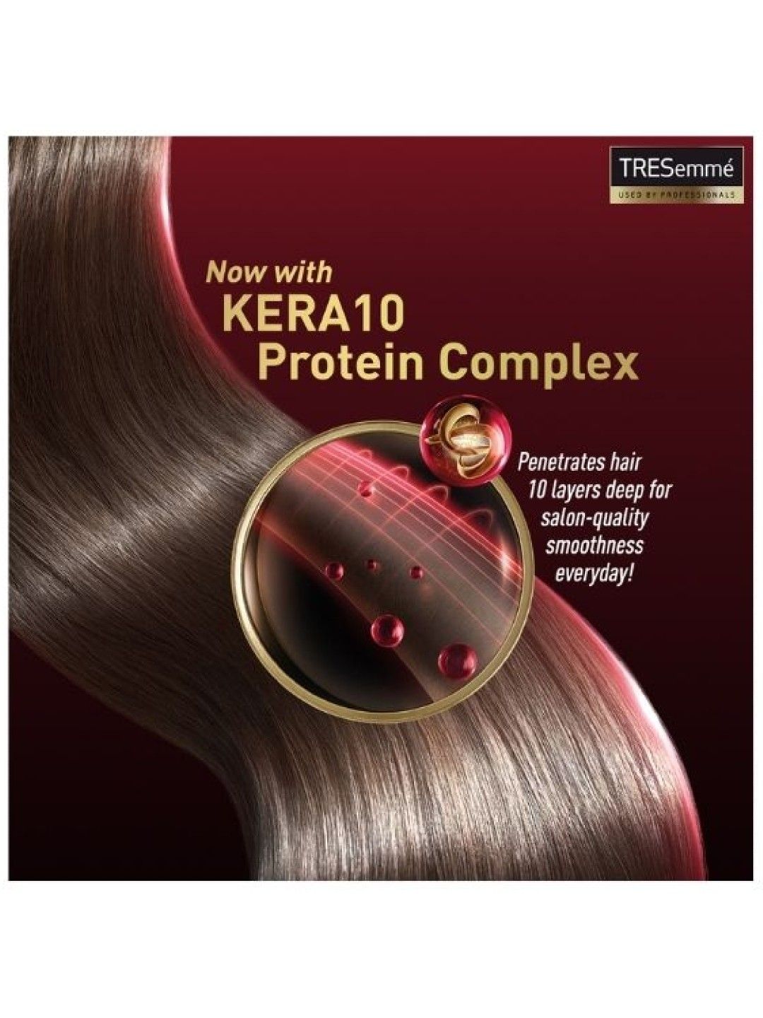 TRESemmé Keratin Smooth KERA10 Shampoo (620 ml) (No Color- Image 3)