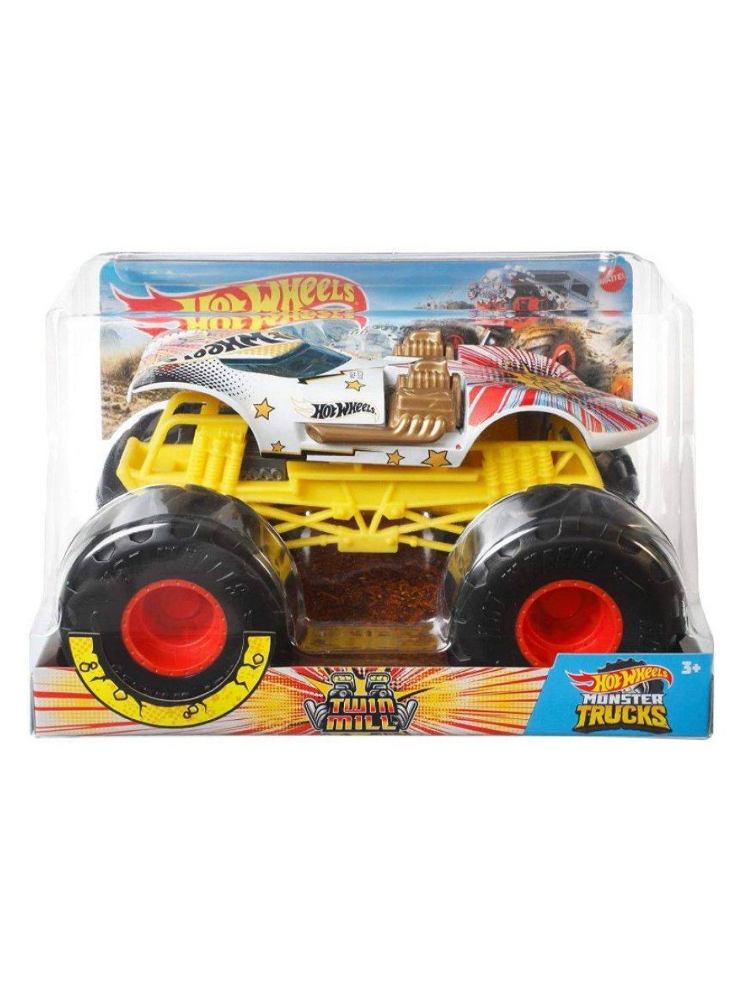 Hot Wheels Monster Trucks 1:24 Scale (DC: H) - Twin Mill White (No Color- Image 3)