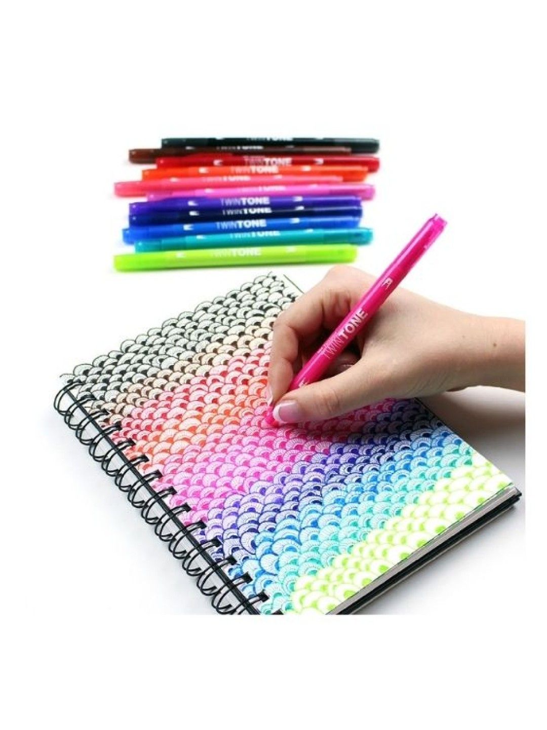 Tombow Twintone Marker Set, 12-Pack (Bright- Image 3)