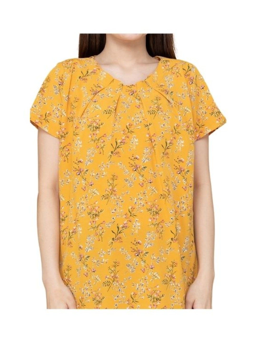 Mother2Be Krista Maternity Blouse (Yellow- Image 3)