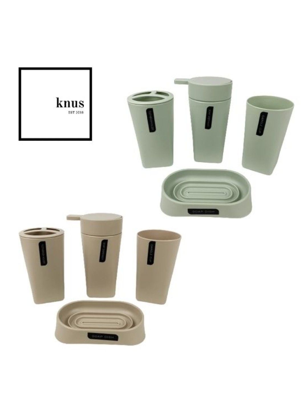 Knus PH Bath Set 4 Piece (Green- Image 3)