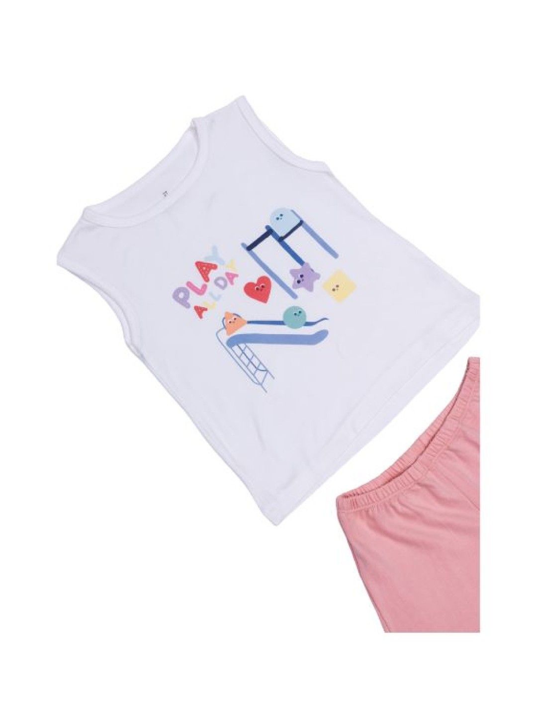 Seams 195 Play All Day Play Tank Top and Shorts Set (No Color- Image 3)