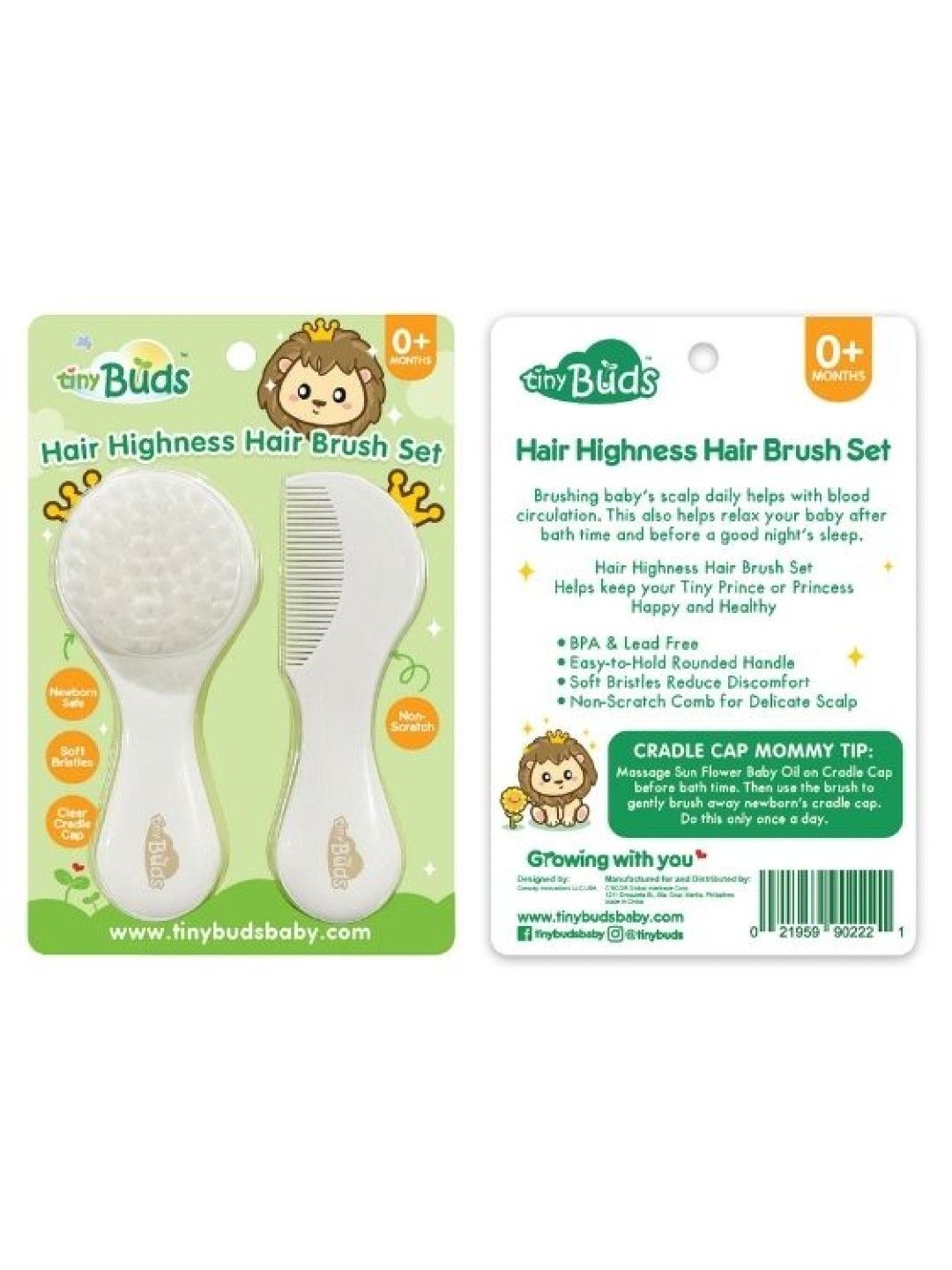 Tiny Buds Hair Highness Hair Brush Set (No Color- Image 3)