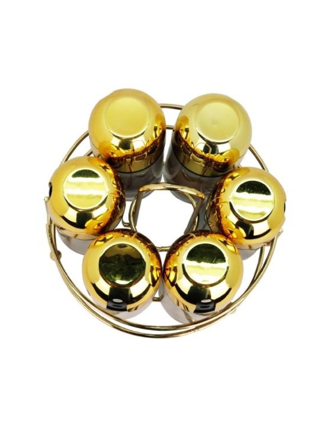 Sunbeams Lifestyle Slique Premium Gold Spice Jars Set Of 6 Kitchen Organizer (100 ml) (No Color- Image 3)