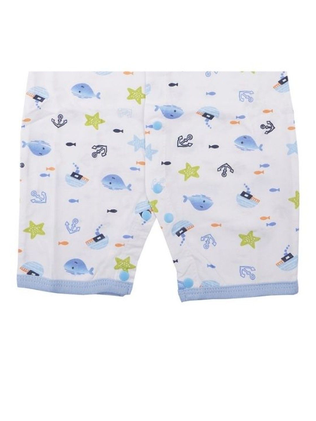 Cottonkind Dolphin Printed Romper (No Color- Image 3)