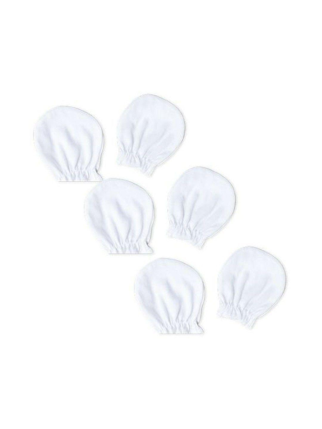 Cotton Central™ Mittens 100% USA Cotton (Pack of 3) (Snow White- Image 1)