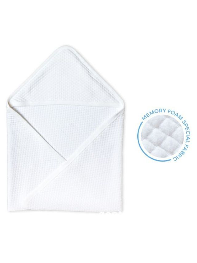 Cotton Central Receiving Blanket with Hood Premium 100% USA Cotton