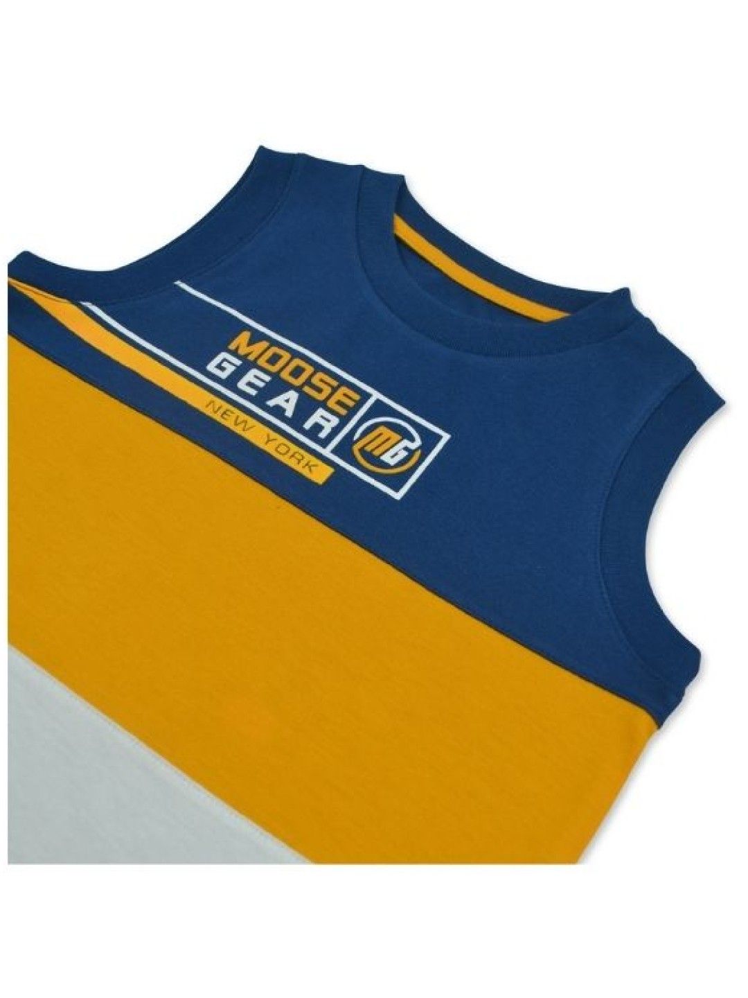 Moose Gear Slate Blue Combi Muscle Shirt with Slate Blue Short Set (No Color- Image 3)