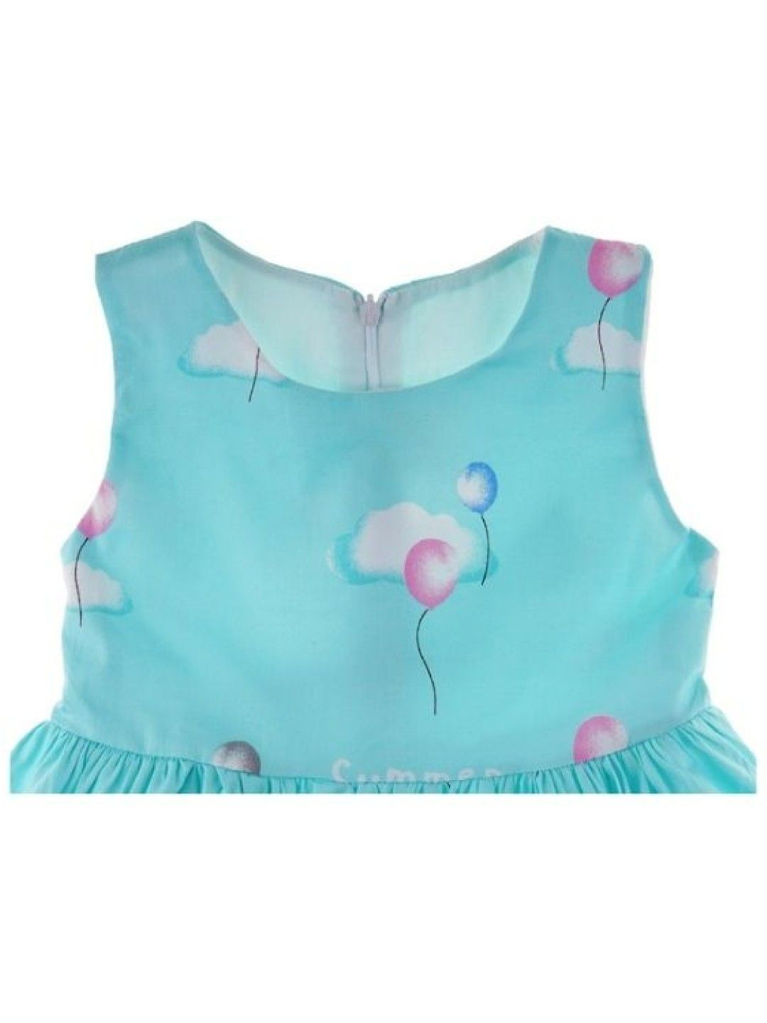 Seams 195 Balloons Stylish Sleeveless Dress (No Color- Image 3)