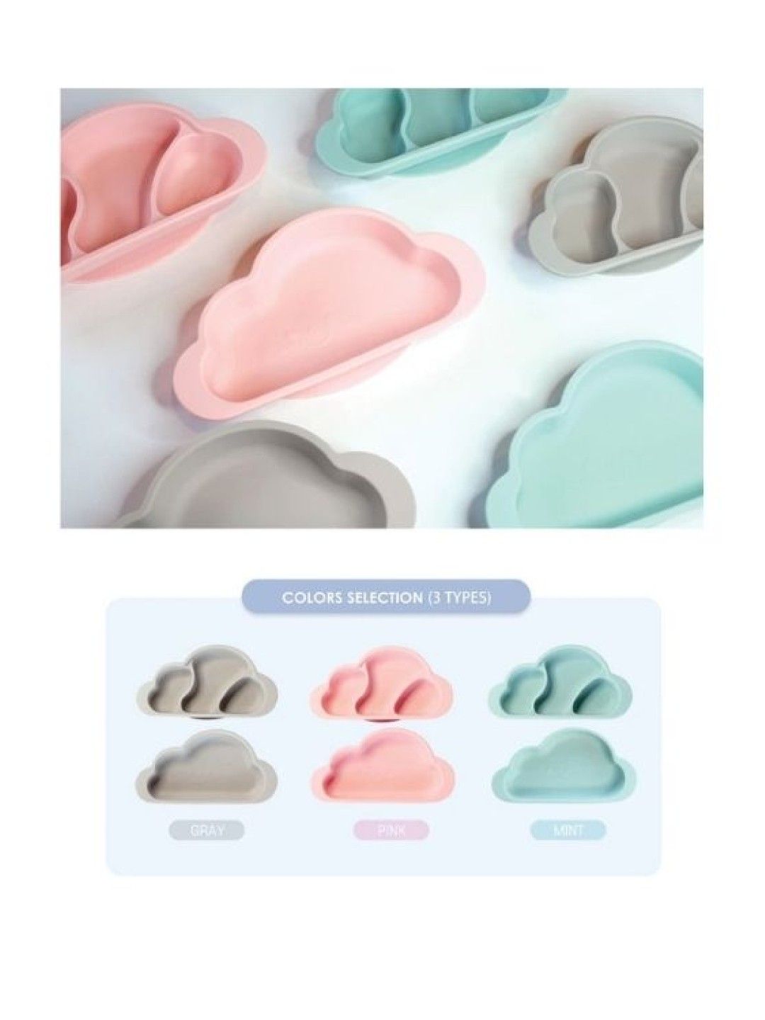 Mother's Corn Gerumi Suction Platter Set (2 in 1) (Pink- Image 2)