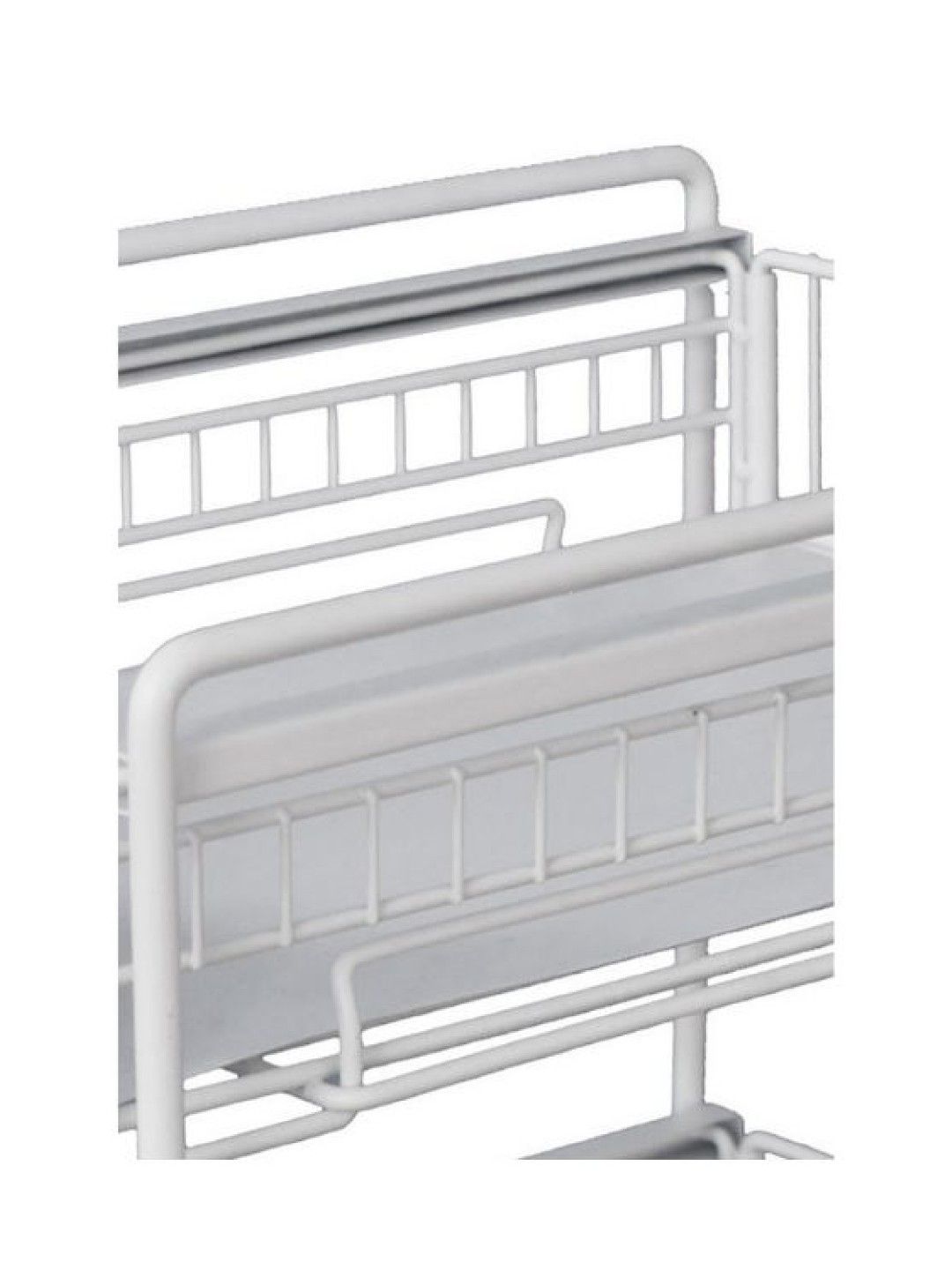 Sunbeams Lifestyle Nest Design Lab Premium Durable 2-Tier Kitchen Counter Basket Rack (17 White- Image 3)