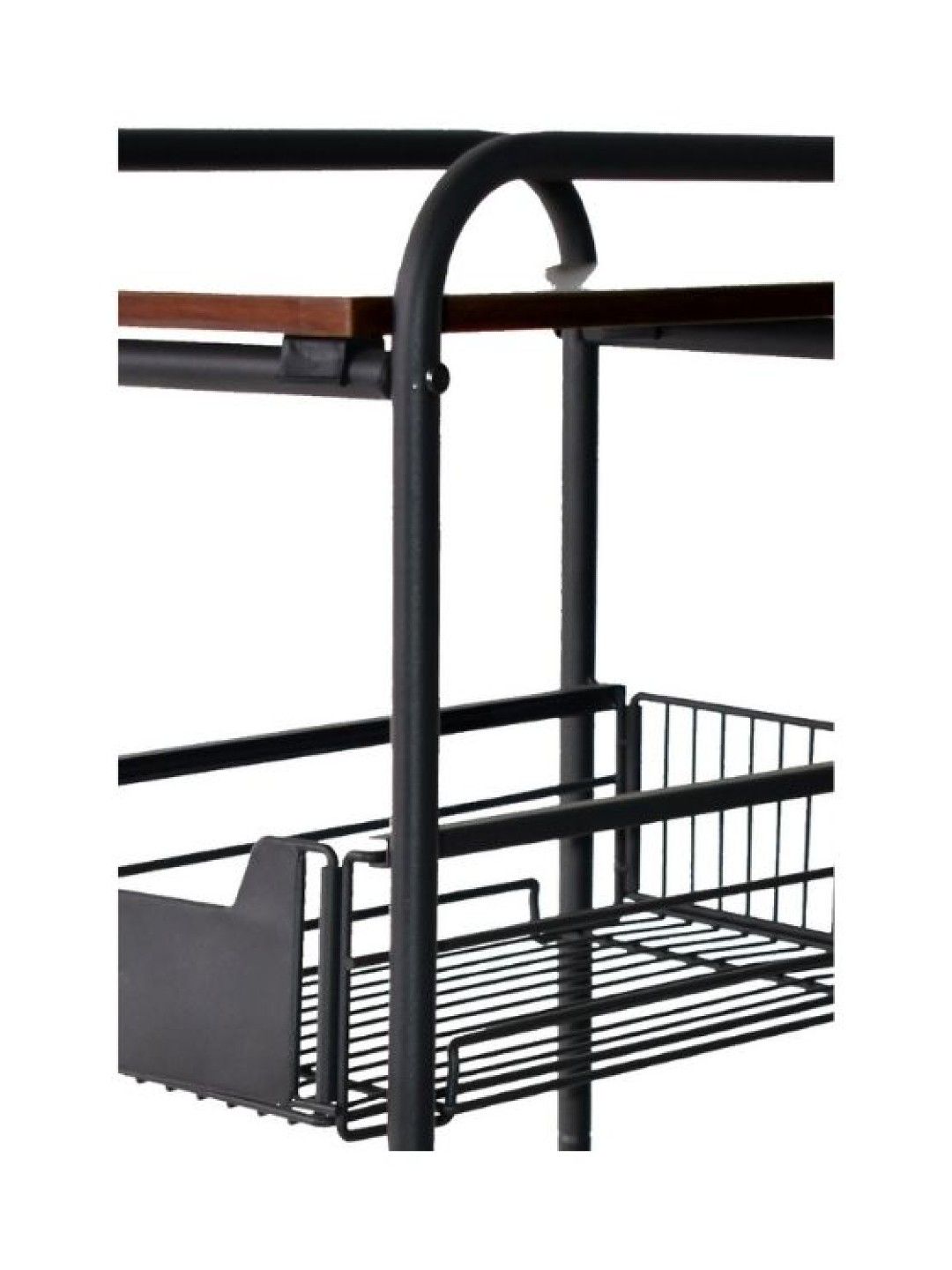 Sunbeams Lifestyle Nest Design Lab Premium Durable Kitchen Basket Rack 3-Tier with Wheels (40 x 36 x 86- Image 3)