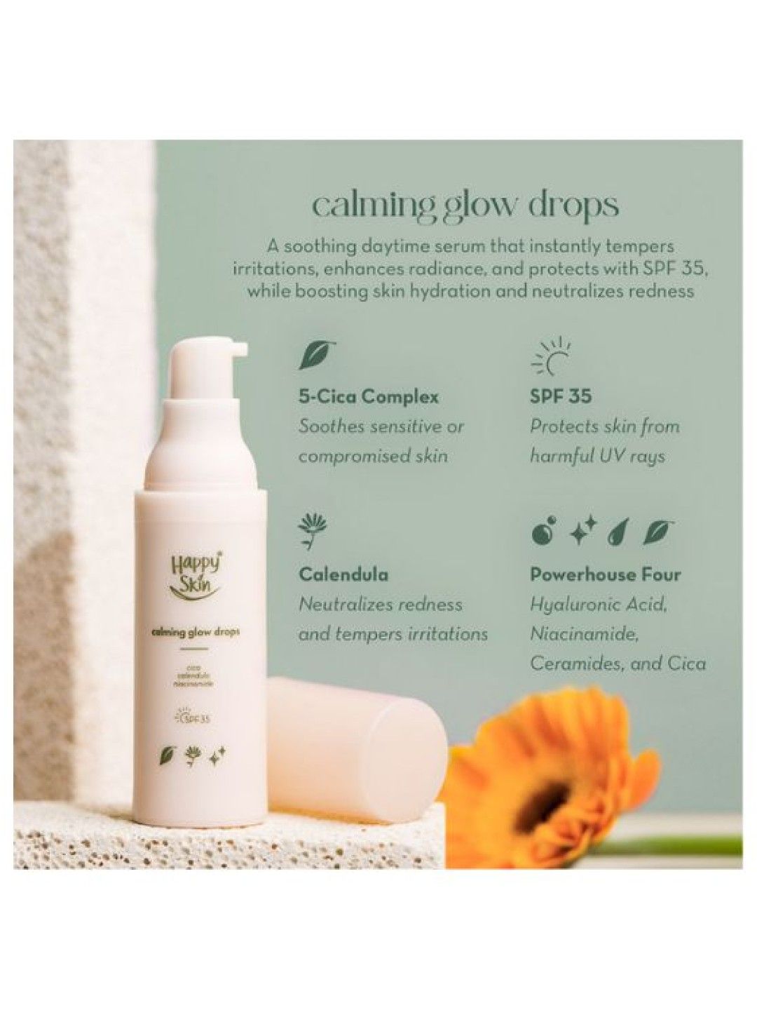 Happy Skin Calming Glow Drops (30ml) (No Color- Image 3)