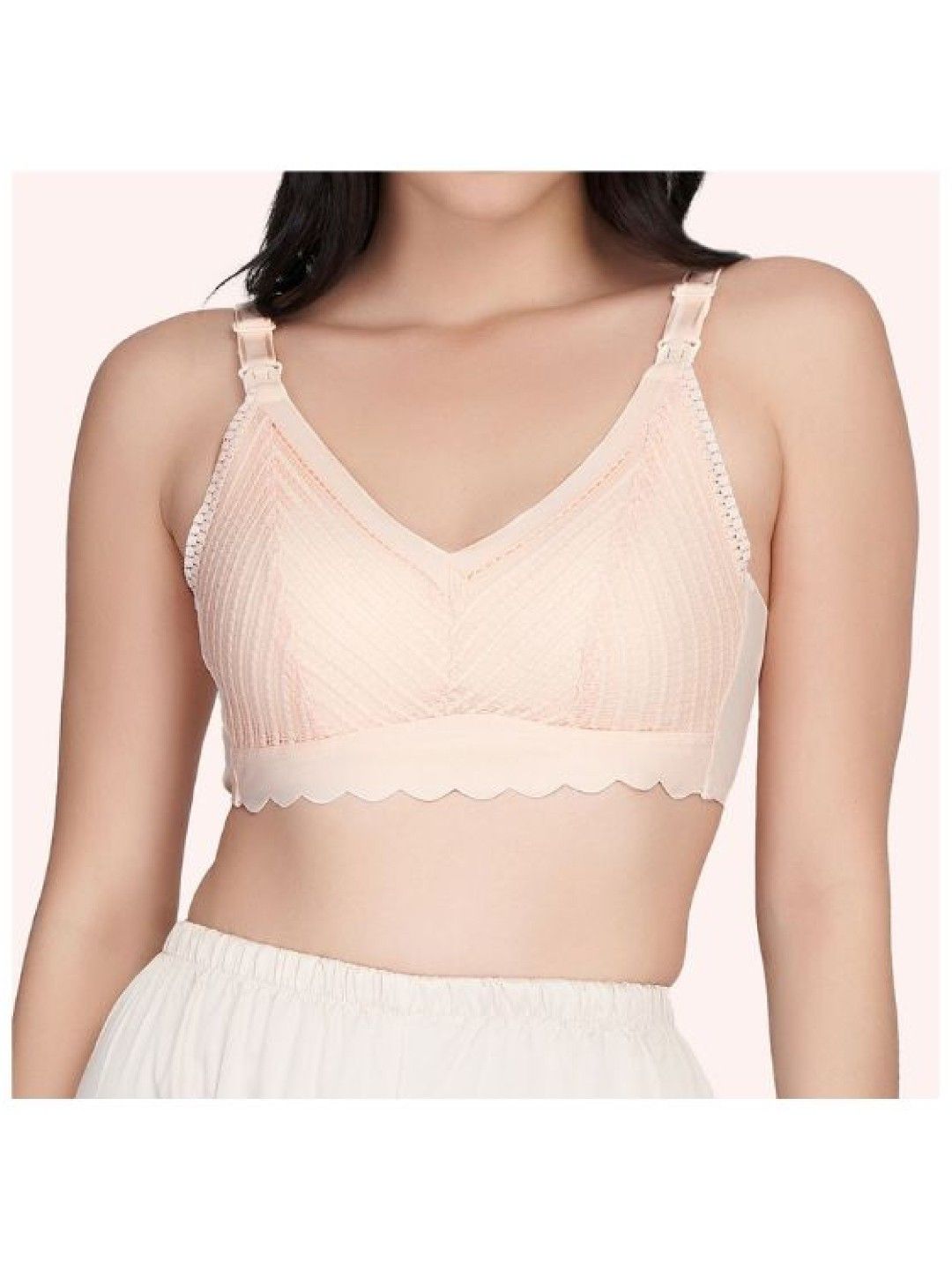 Bosom Buds Kris Lace Nursing Bra (Beige- Image 2)