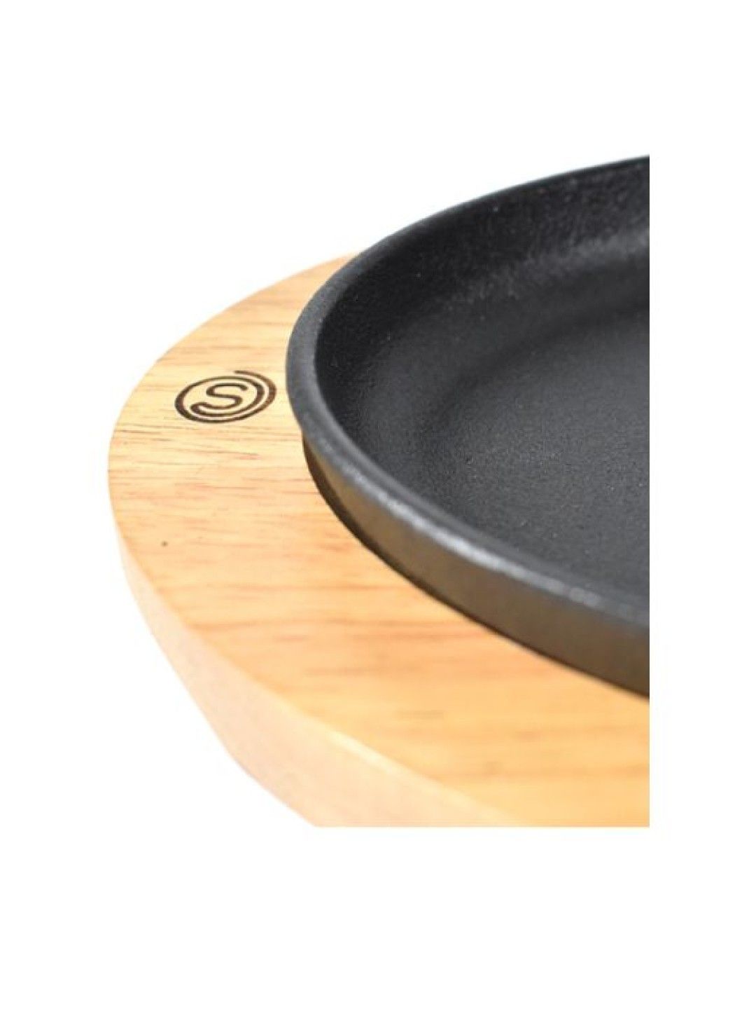 Sunbeams Lifestyle Slique Premium Cast Iron Oval Sizzling Plates with Rubber Wood Base (No Color- Image 3)