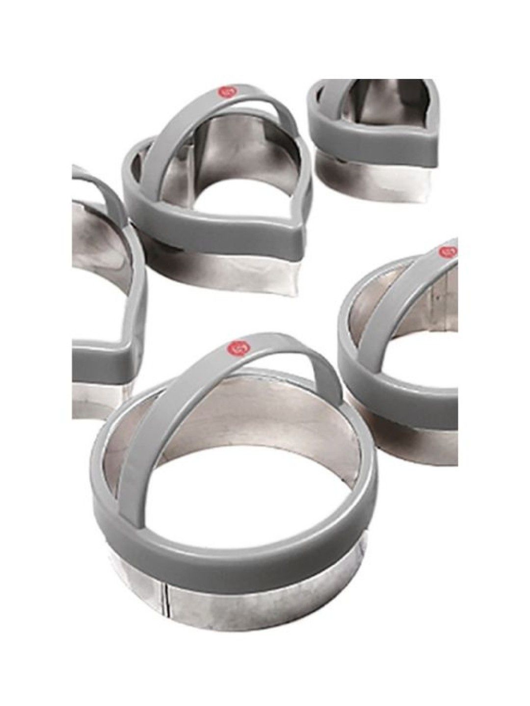 Sunbeams Lifestyle Slique Premium Round & Heart Shape Cookie Cutter (Set of 6) (No Color- Image 3)