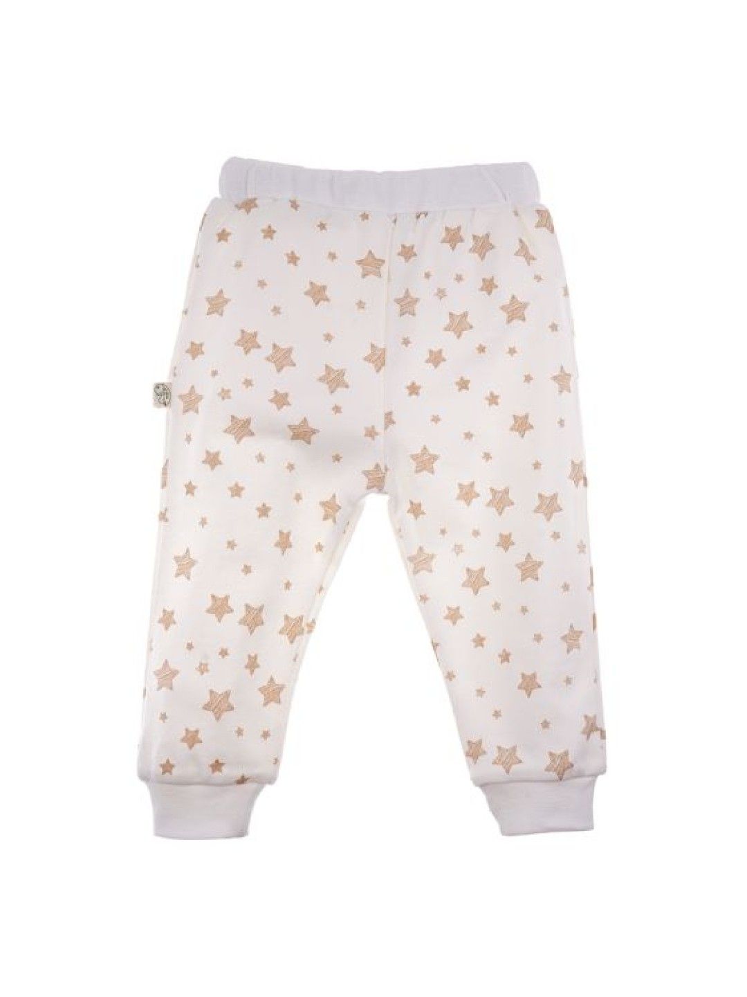 bean fashion Babycosy Organic Printed Pants Set of 2 (Creamy White & Gray- Image 3)