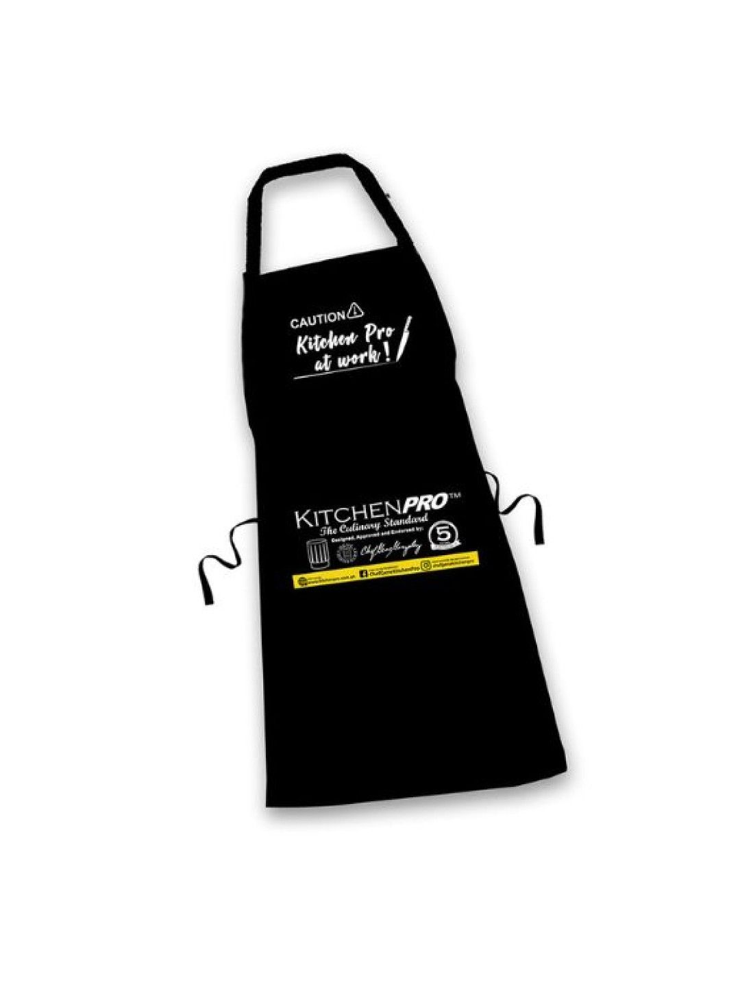 KitchenPro Apron with Pocket in Black (No Color- Image 3)