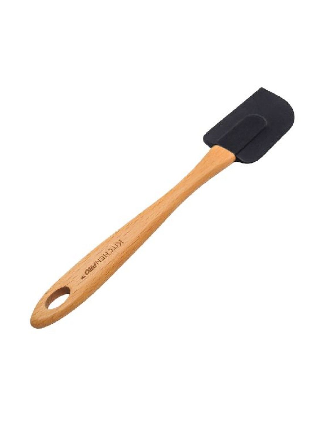 KitchenPro Beech Wood Half Silicone Spatula (12in) (No Color- Image 3)
