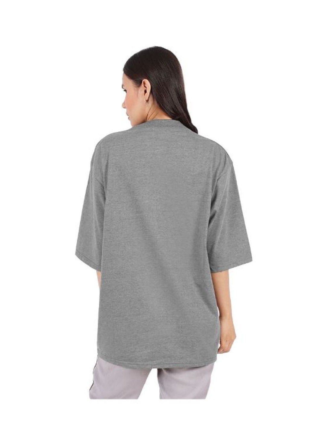 Crown TShirt Ladies Oversized Shirt (Acid Gray- Image 3)